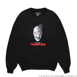 画像: WACKO MARIA/TERRIFIER / HEAVY WEIGHT SWEAT SHIRT（BLACK）［クルーネックスウェット-25秋冬］