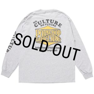 画像: PORKCHOP/WAVE LOGO L/S TEE（GRAY）［ウェーブロゴ長袖T-25秋冬］