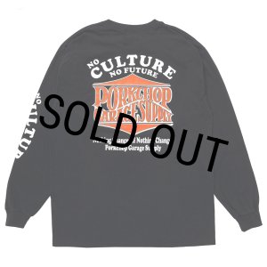画像: PORKCHOP/WAVE LOGO L/S TEE（BLACK）［ウェーブロゴ長袖T-25秋冬］