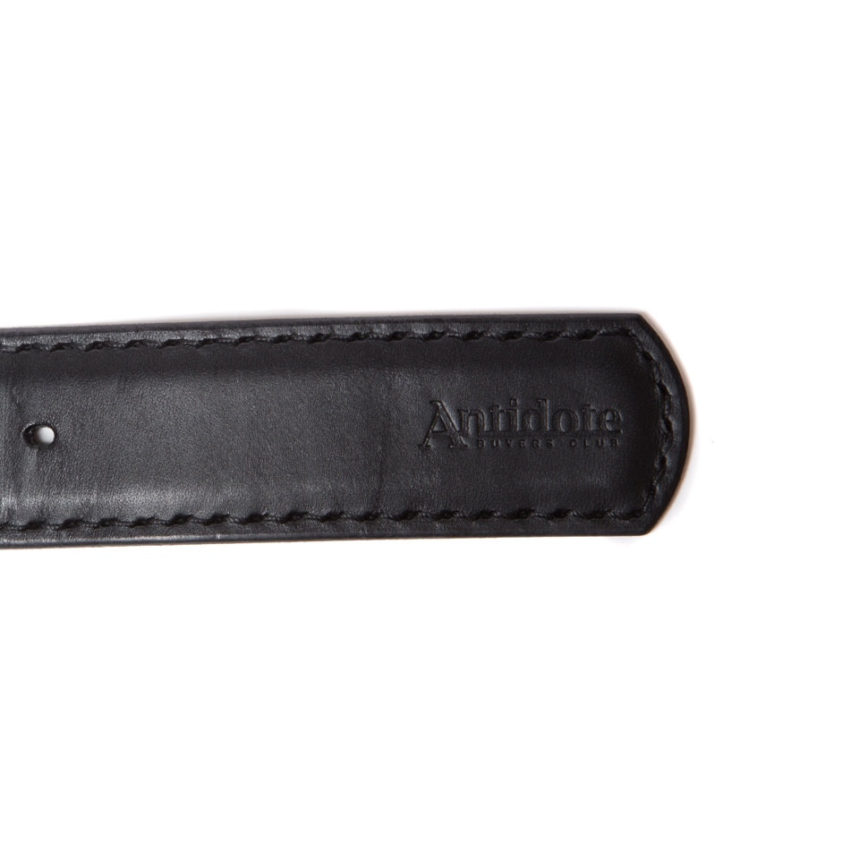 画像: ANTIDOTE BUYERS CLUB/Garrison Leather Belt（ブラック）［ギャリソンレザーベルト］
