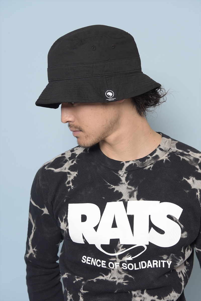 RATS/PRINT TIE DYE THERMAL（ブラックタイダイ） 【50%OFF 