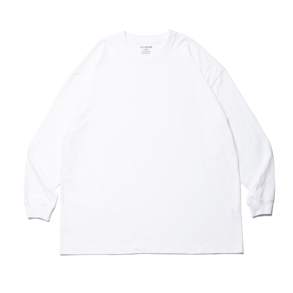 COOTIE PRODUCTIONS/Open End Yarn Error Fit L/S Tee（ホワイト 