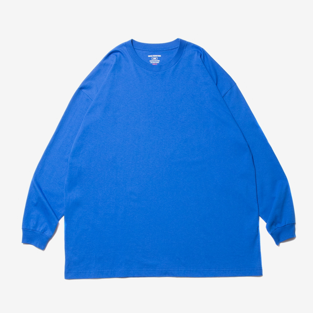 COOTIE PRODUCTIONS/Open End Yarn Error Fit L/S Tee（ブルー