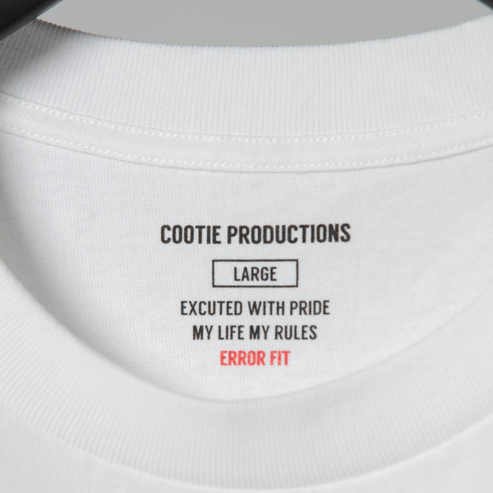 画像: COOTIE PRODUCTIONS/Open End Yarn Error Fit S/S Tee（ホワイト）［エラーフィットT-21春夏］