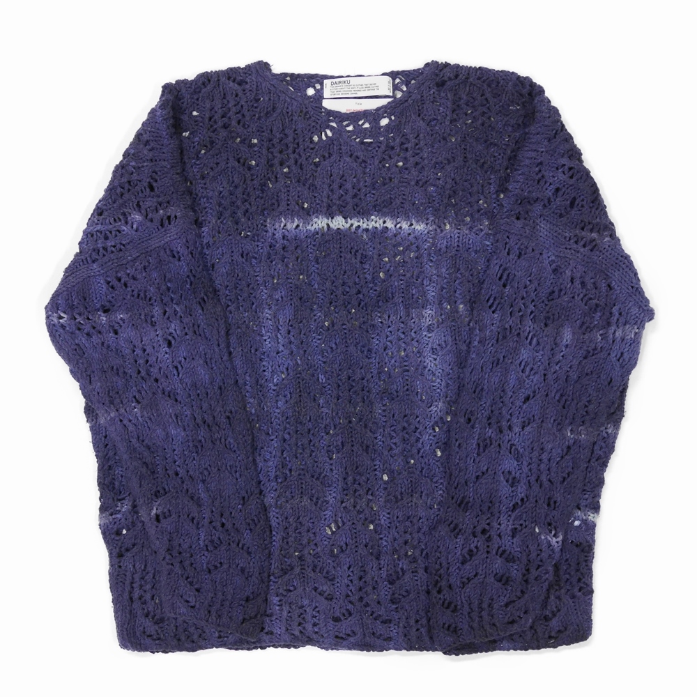 DAIRIKU/Tie-dye Flower Pattern Hand Knitting（ナイト）［タイダイ 