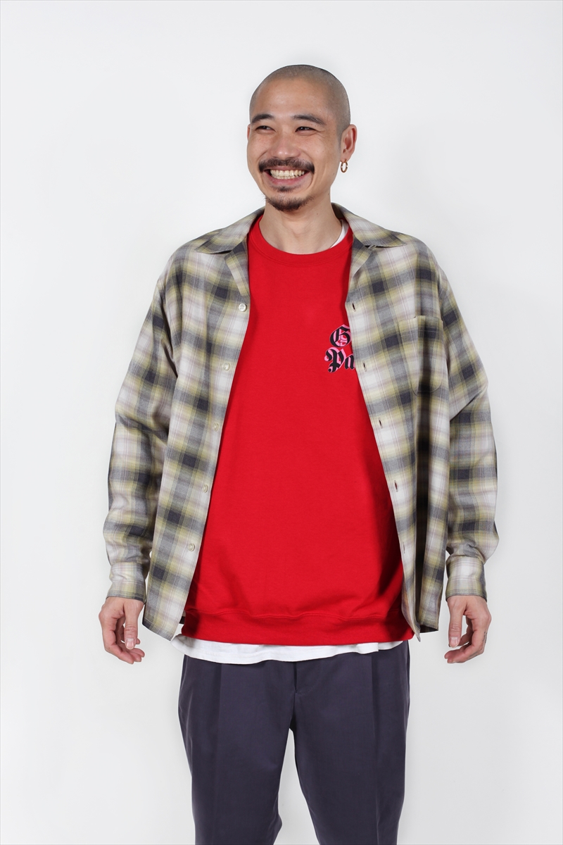 WACKOMARIA OMBRECHECKOPENCOLLARSHIRT L/S