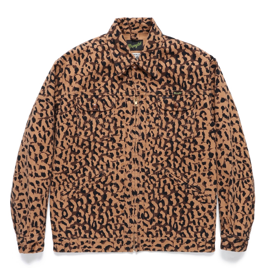 WACKO MARIA/WRANGLER / 24MJZ LEOPARD TRUCKER JACKET（ベージュ ...