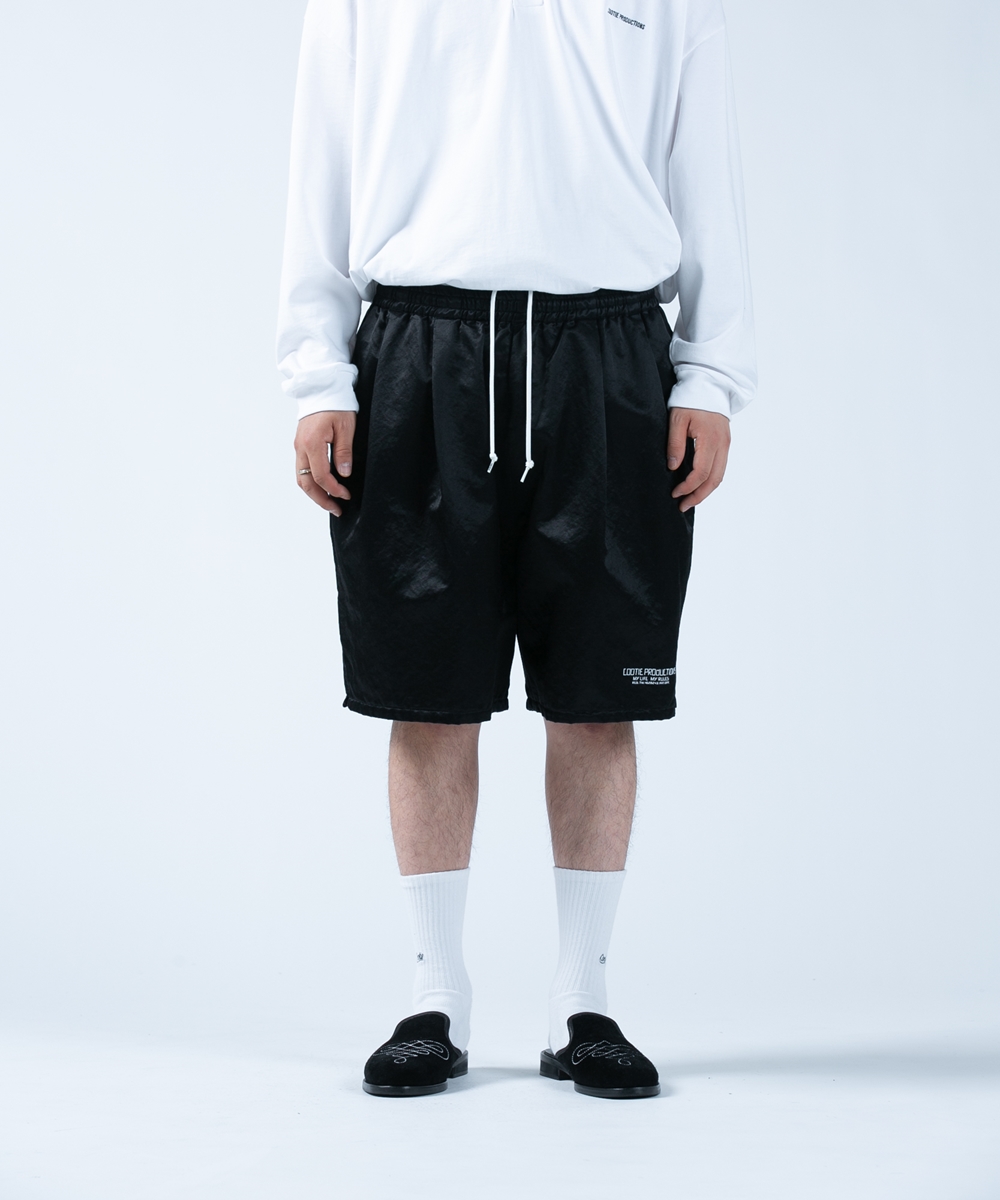 COOTIE/R/C Satin Easy Shorts（ブラック）［サテンイージーショーツ 