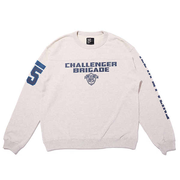 CHALLENGER/BRIGADE SWEAT（グレー）［クルーネックスウェット-21秋冬 ...