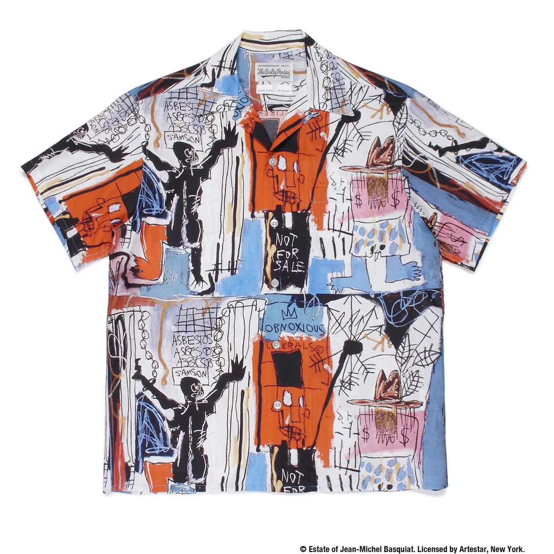 VINTAGE ヴィンテージ 1993 Neues Museum JEAN-MICHEK BASQUIAT Discography One ジャン ミシェル バスキア グラフィックプリント 半袖Tシャツ ホワイト