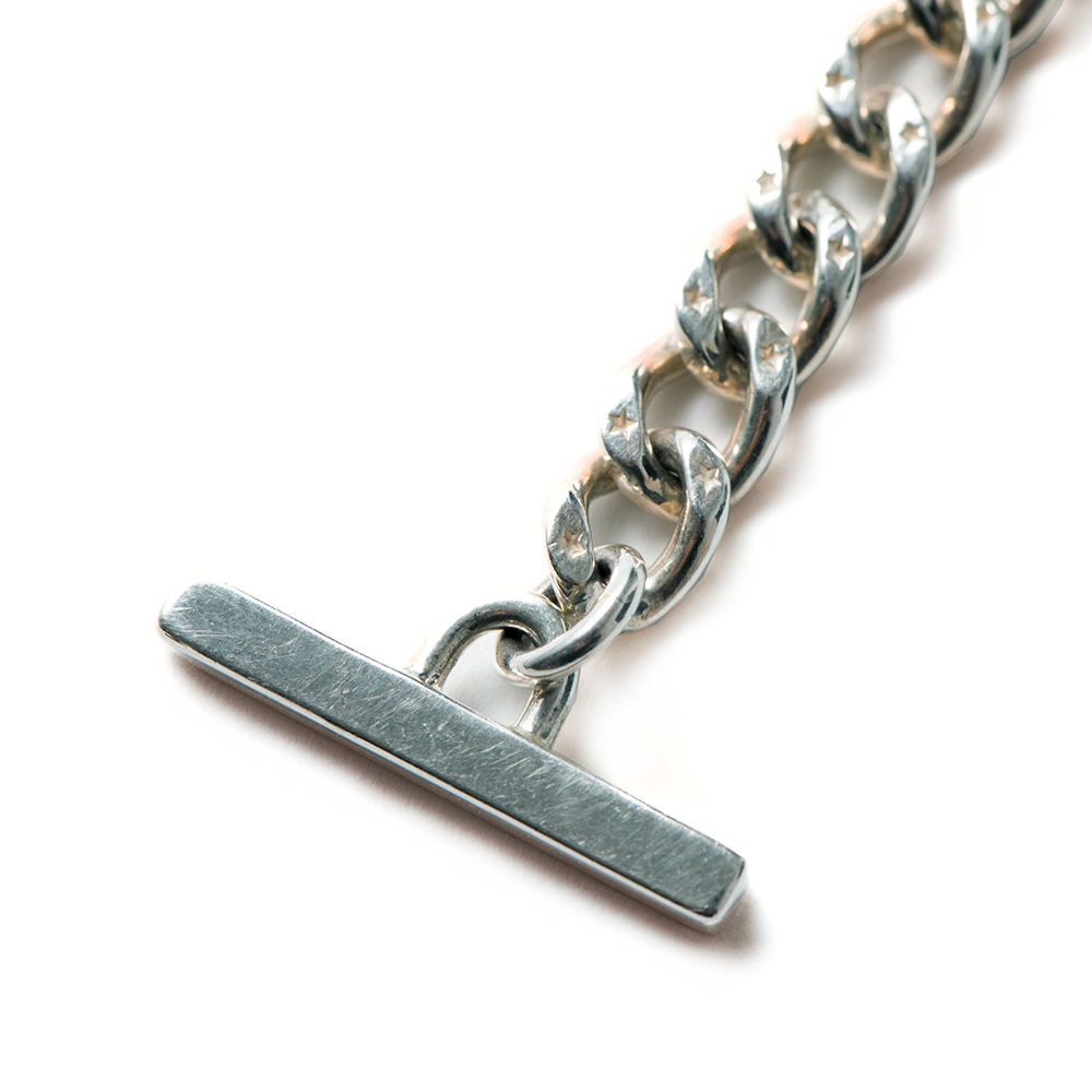 CALEE/Silver chain bracelet（シルバー）［シルバーチェーン 