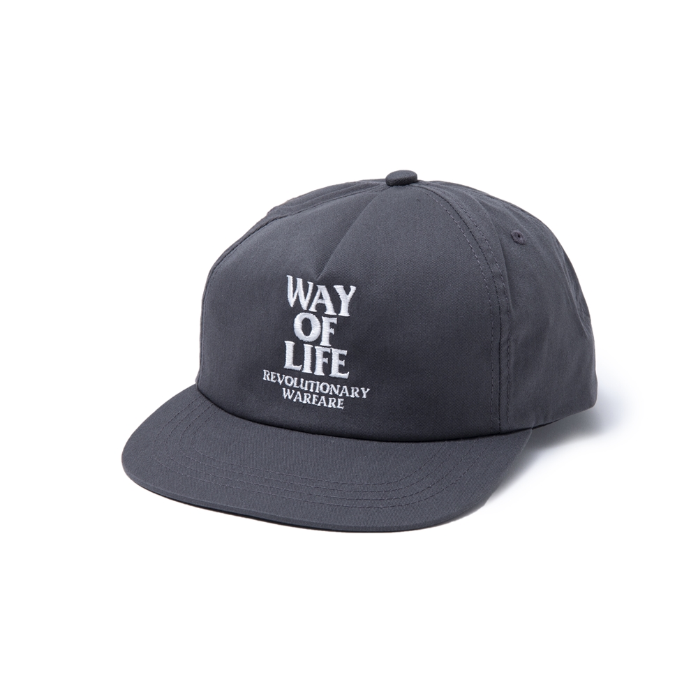 RATS WAY OF LIFE EMBROIDERY CAP CHARCOAL