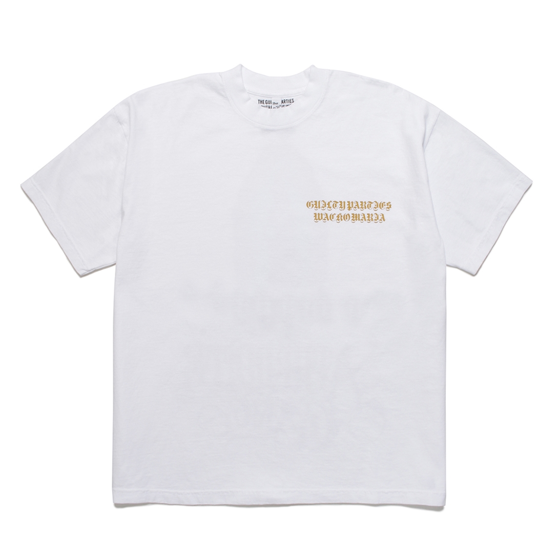 WACKO MARIA/舐達麻 / CREW NECK T SHIRTホワイト［プリントT