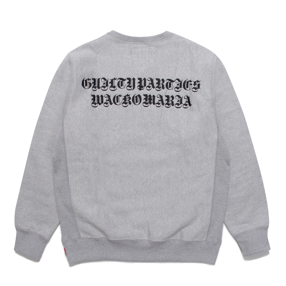 WACKO MARIA/舐達麻 / HEAVY WEIGHT CREW NECK SWEAT SHIRT（グレー ...