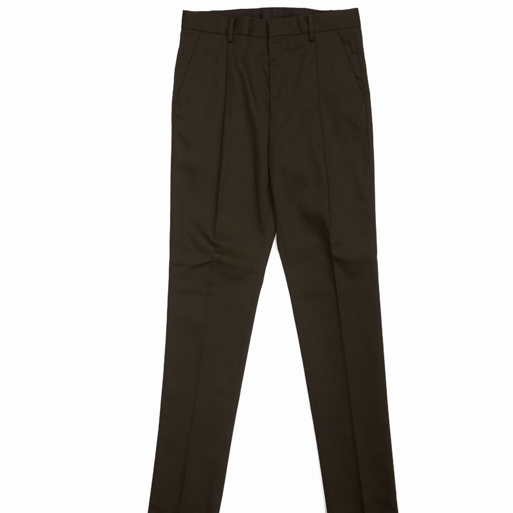 画像: WACKO MARIA/PLEATED TROUSERS（ダークブラウン）［ワンタックT/Cスラックス(TYPE-1)-21秋冬］