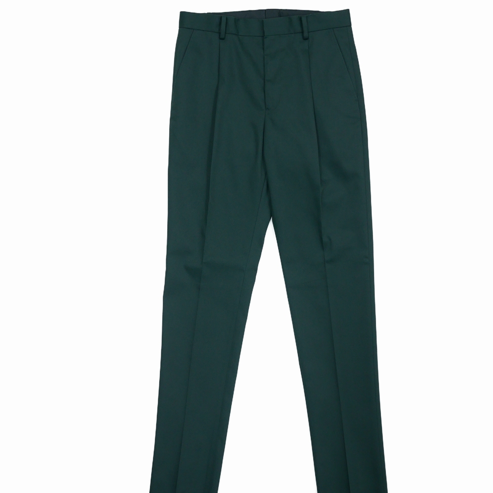 WACKO MARIA/PLEATED TROUSERS（ダークグリーン）［ワンタックT/C