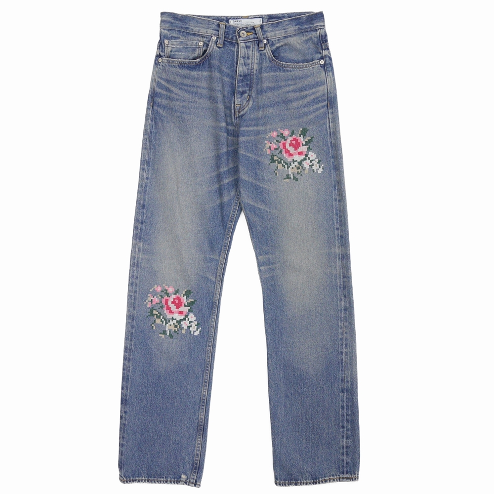 DAIRIKU 21AW "Flower" Slim Denim Pants