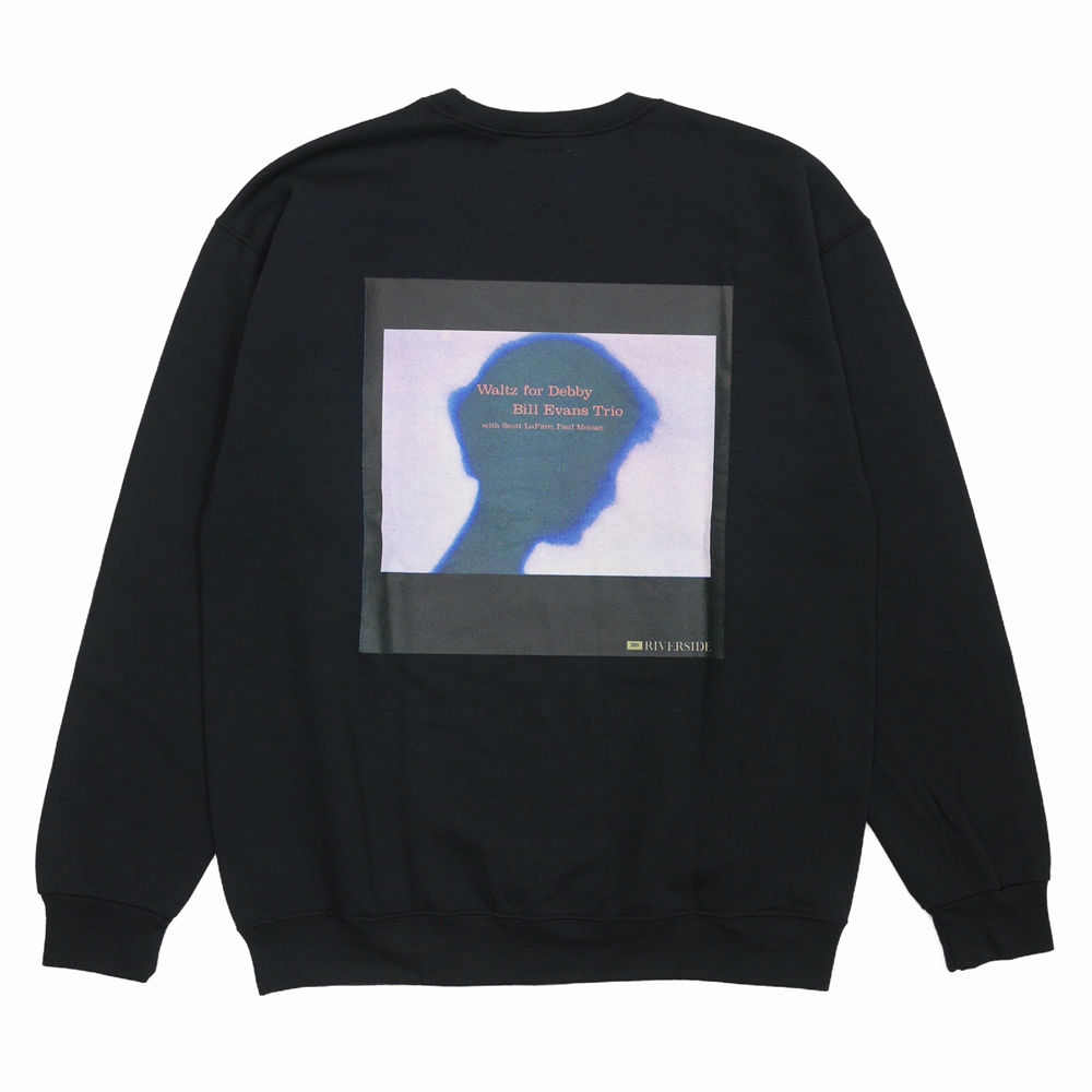 WACKO MARIA/BILL EVANS / SWEAT SHIRT（TYPE-5）（ブラック）［クルー