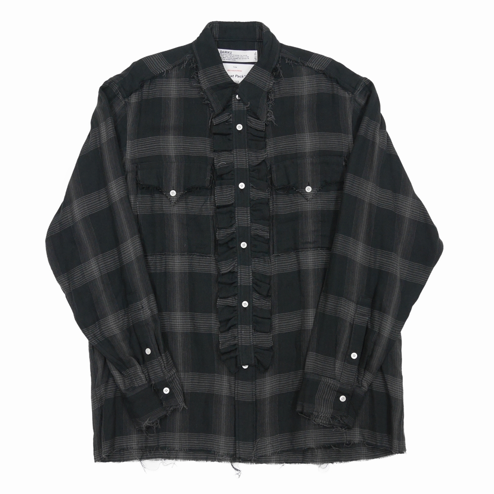 DAIRIKU/Dallas Triple Gauze Frill Check Shirt（ナイト）［トリプル 