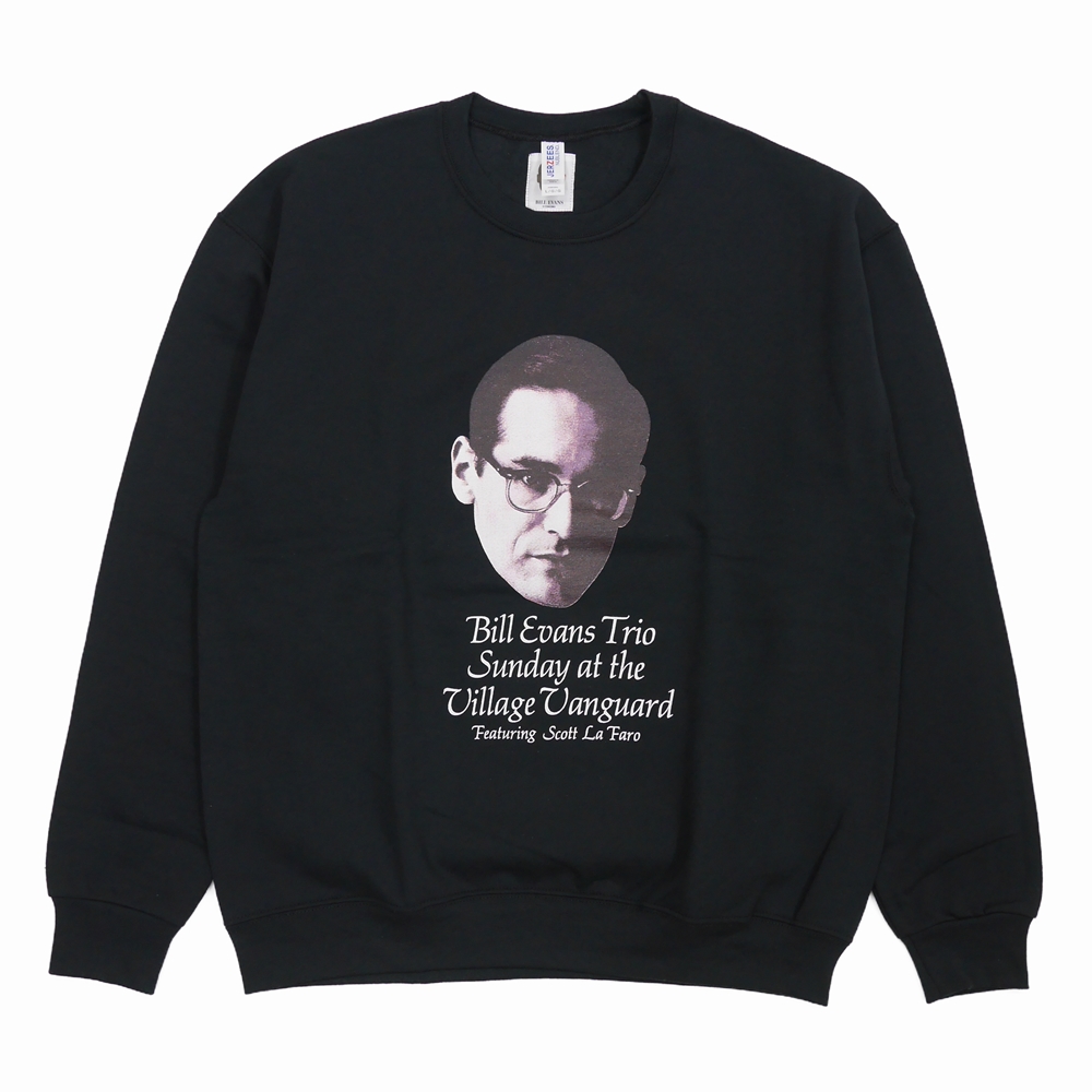 WACKO MARIA/BILL EVANS / SWEAT SHIRT（TYPE-4）（ブラック）［クルー