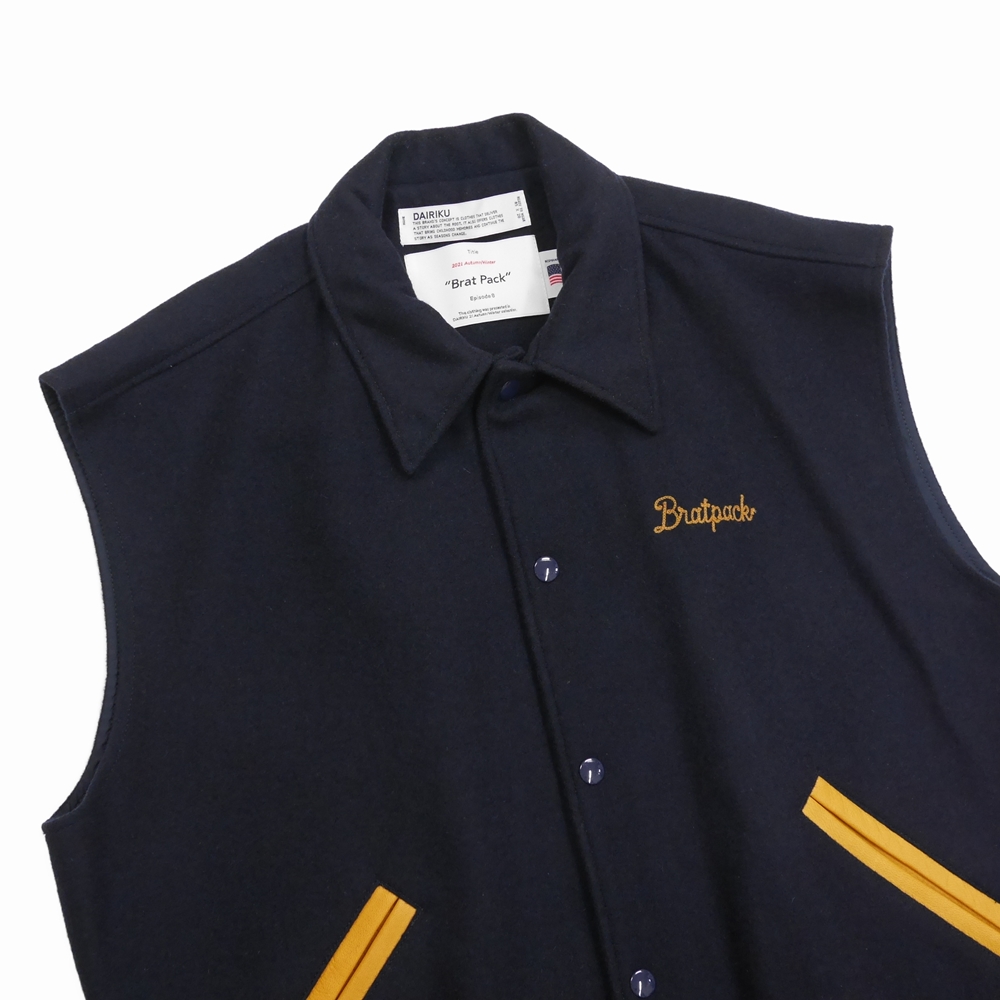 【美品】DAIRIKU Andrew Stadium Vest 21aw 黒▪️色