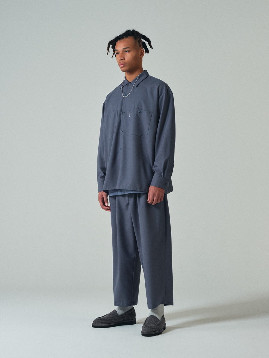 COOTIE PRODUCTIONS/T/W 2 Tuck Easy Ankle Pants（スモークブルー