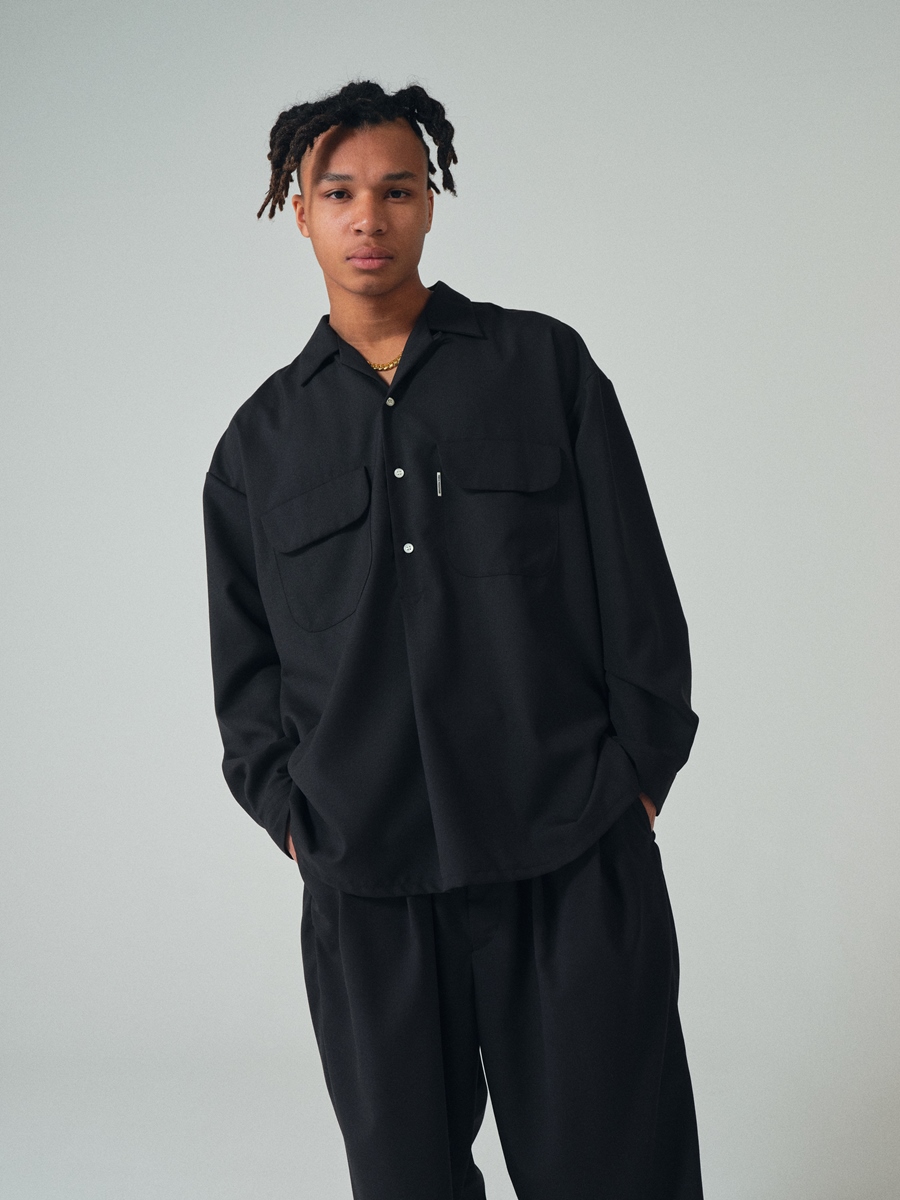 COOTIE T/W Open Collar Pullover Shirt