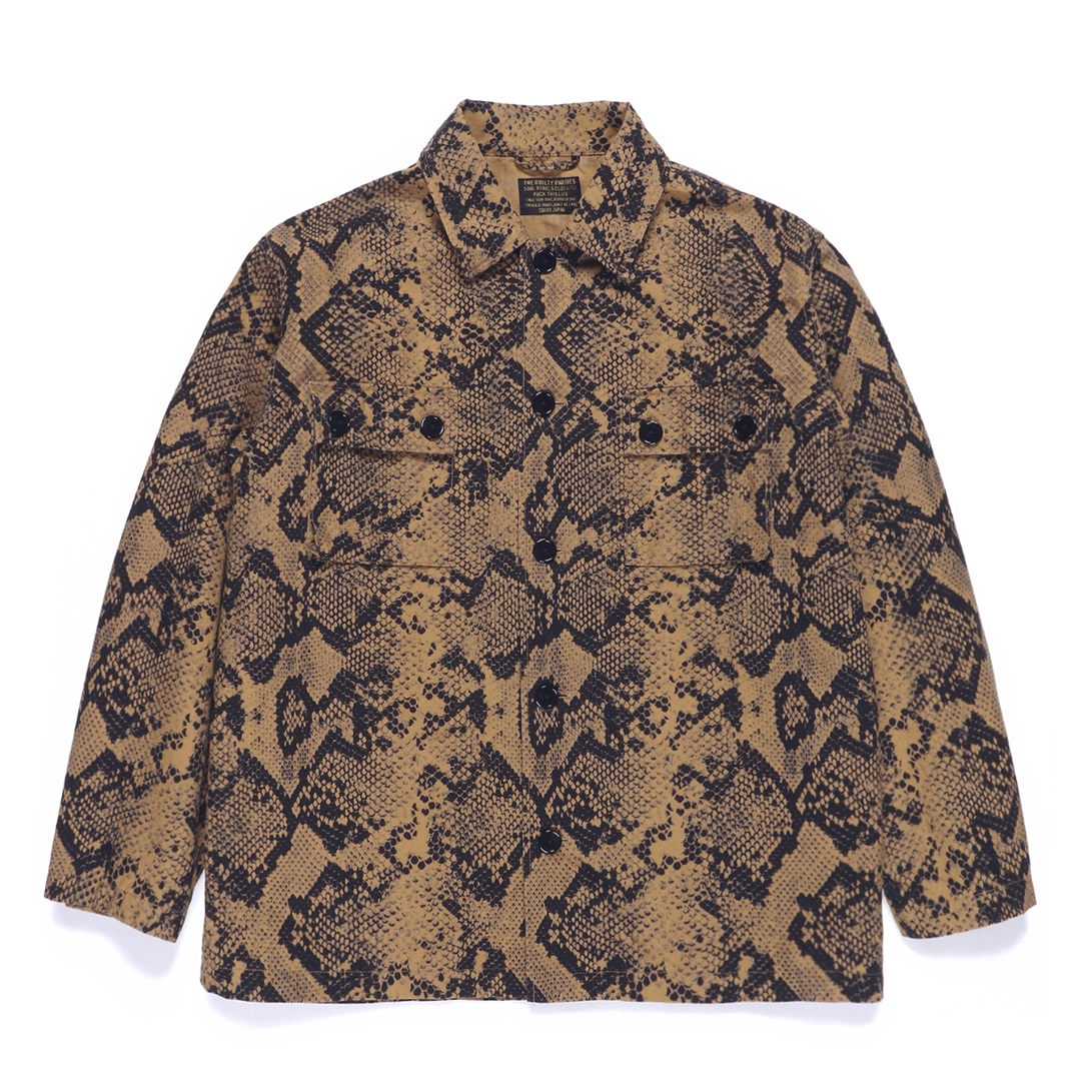 WACKO MARIA/PYTHON ARMY SHIRT（TYPE-1）（ベージュ）［パイソン ...