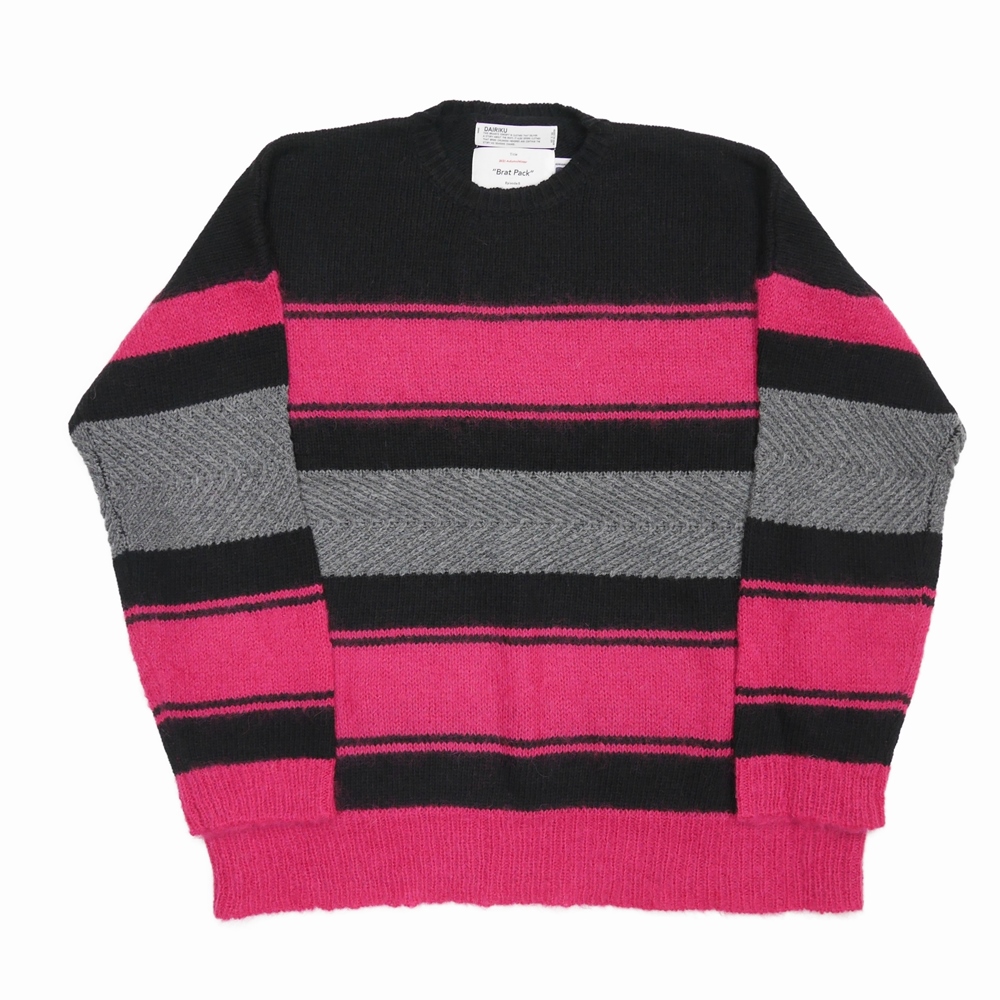 DAIRIKU Molly Border Mohair Knit 21aw