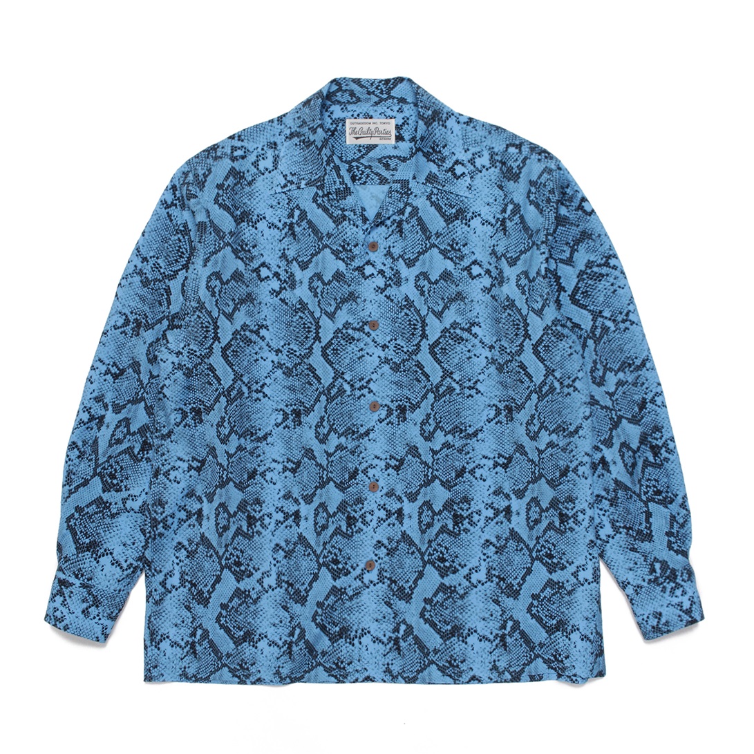 WACKO MARIA HAWAIIAN SHIRT L/S 21FWパイソン49cm身幅 - シャツ