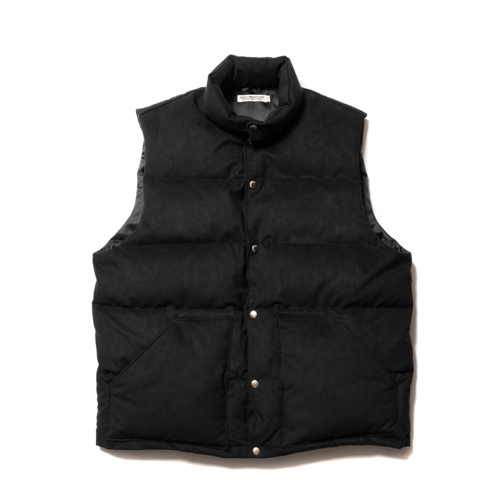 COOTIE PRODUCTIONS/Fake Suede Down Vest（ブラック）［フェイク ...