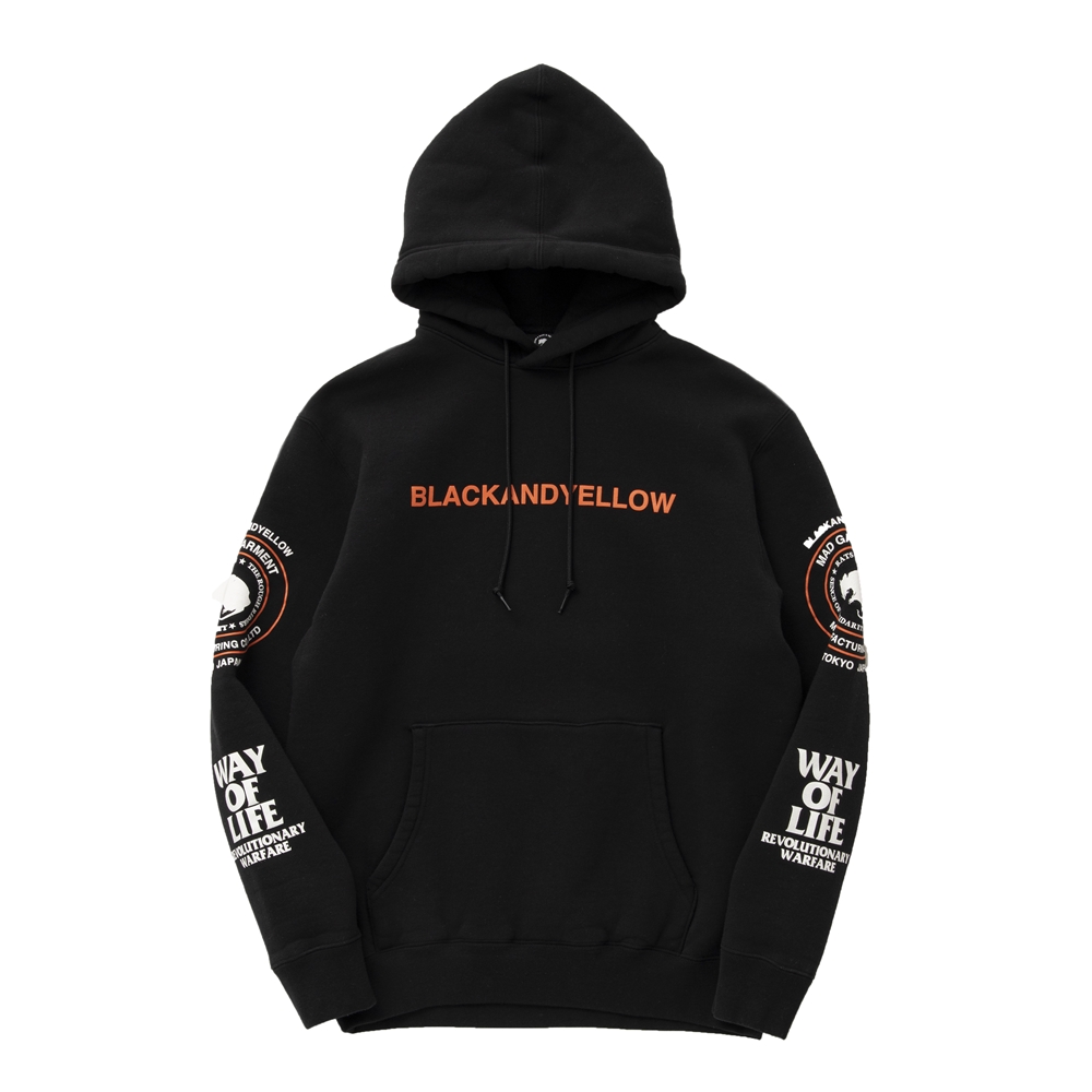 RATS/MC HOODIE BLACK（ブラック）［プルオーバーパーカー-21