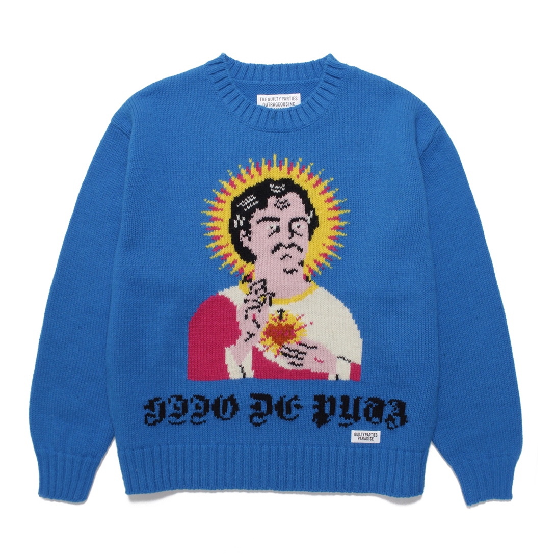 WACKO MARIA/KNIT JACQUARD SWEATER  ワコマリア