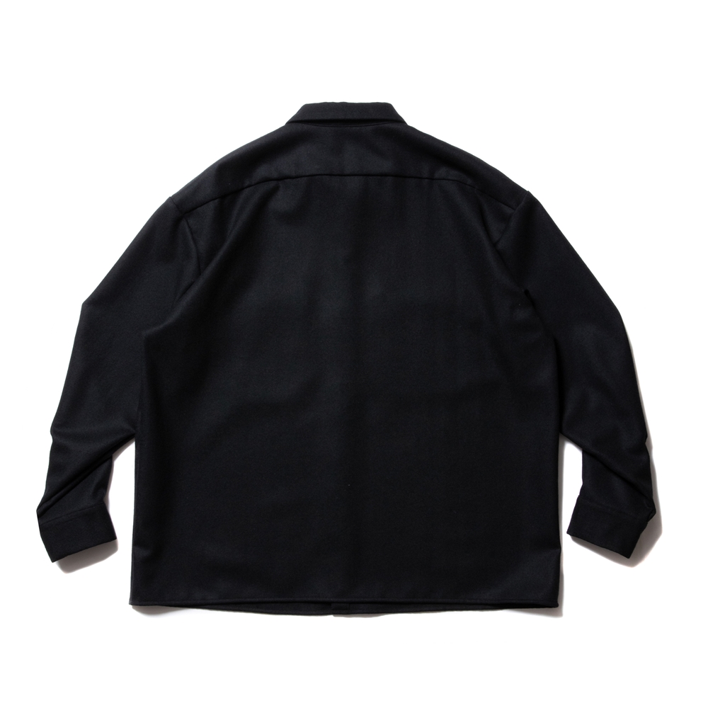 COOTIE PRODUCTIONS/Wool Serge Work Shirt（ブラック）［ウールサージ