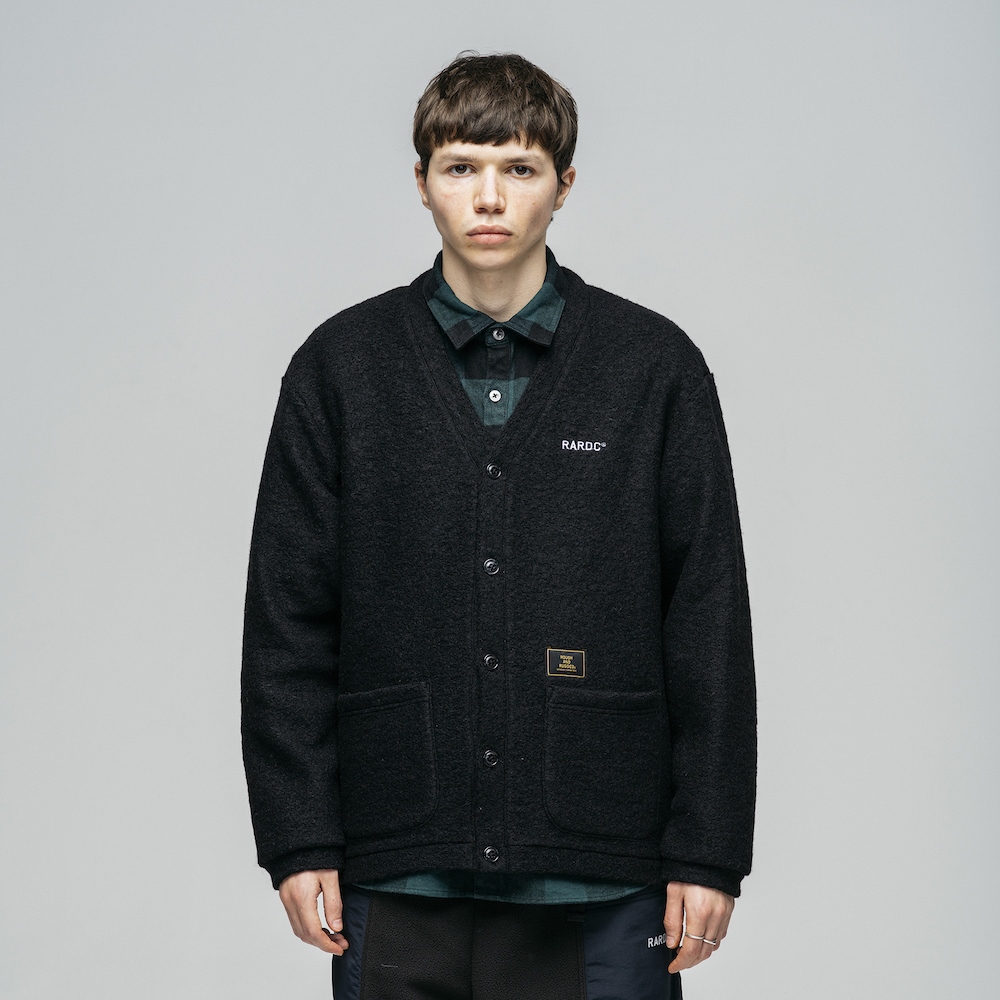 ROUGH AND RUGGED/KURT（ブラック） 【30%OFF】［ニットカーディガン