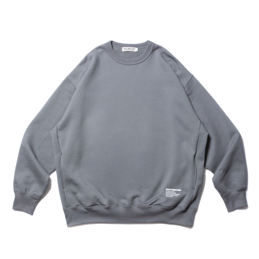 COOTIE PRODUCTIONS/Compact Yarn Crewneck Sweatshirt（グレー ...