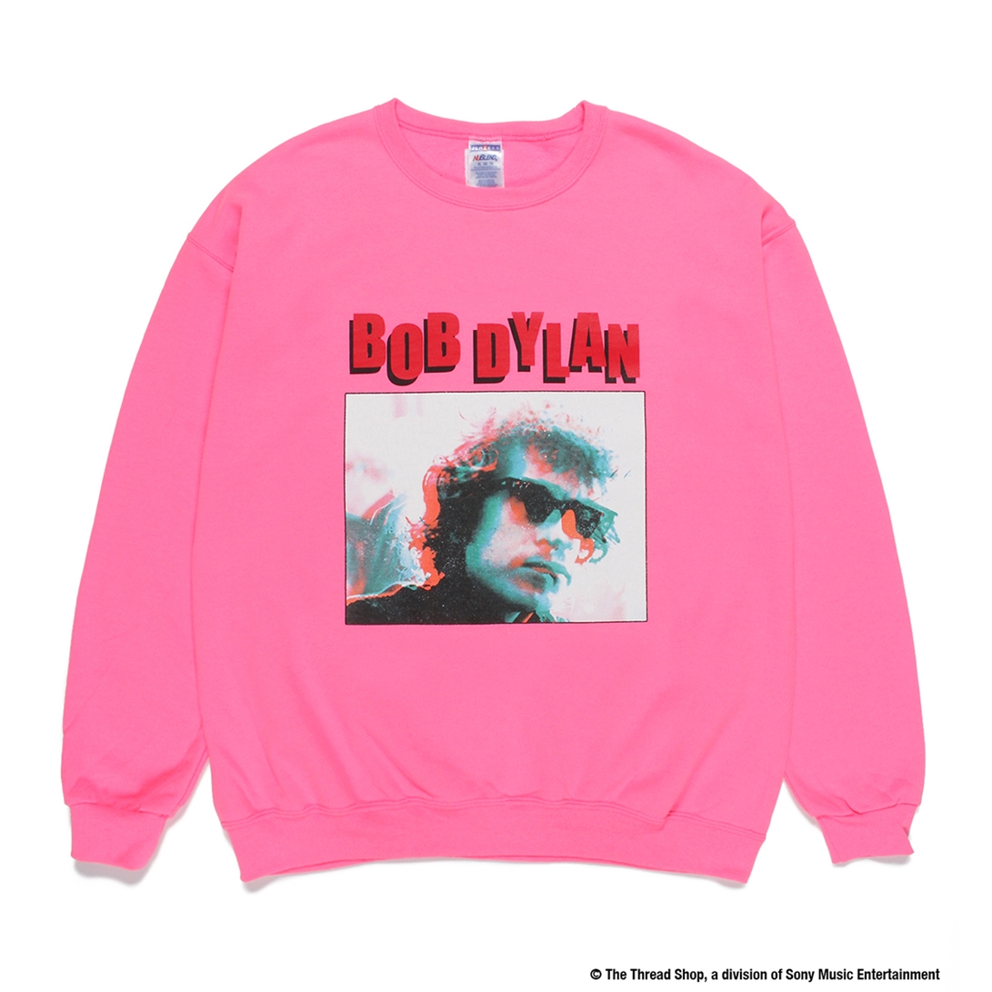 WACKO MARIA/BOB DYLAN / SWEAT SHIRT（TYPE-2）（ピンク）［クルー ...