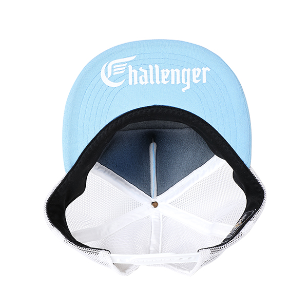 画像: CHALLENGER/CHALLENGER PATCH CAP（ライトブルー）［ワッペンメッシュキャップ-22春夏］
