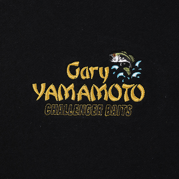 画像: CHALLENGER/xGary YAMAMOTO BAITS HOODIE（ブラック）［ジップアップパーカー-22春夏］
