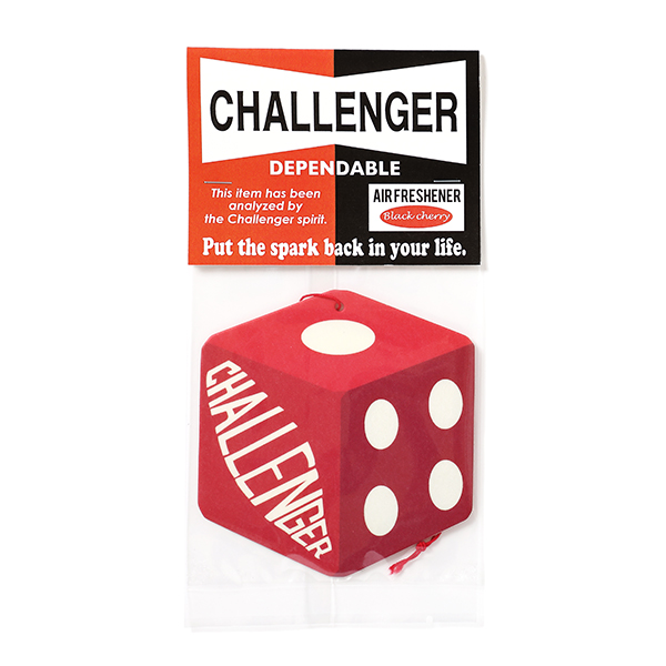 画像: CHALLENGER/CHALLENGER DICE CAR TAG（BLACK CHERRY）（レッド）［エアフレッシュナー-22春夏］
