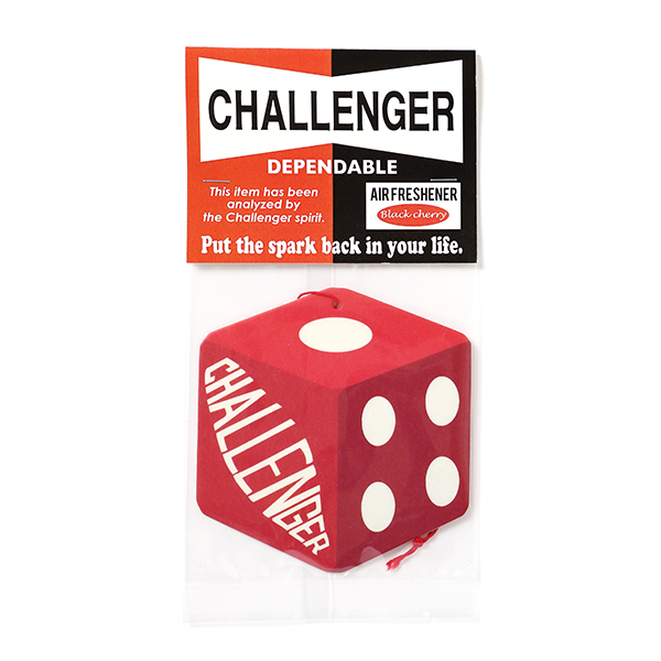 CHALLENGER/CHALLENGER DICE CAR TAG（BLACK CHERRY）（レッド）［エア