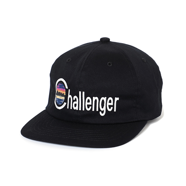 画像: CHALLENGER/SUNSET EMBROIDERED CAP（ブラック）［サンセットキャップ-22春夏］