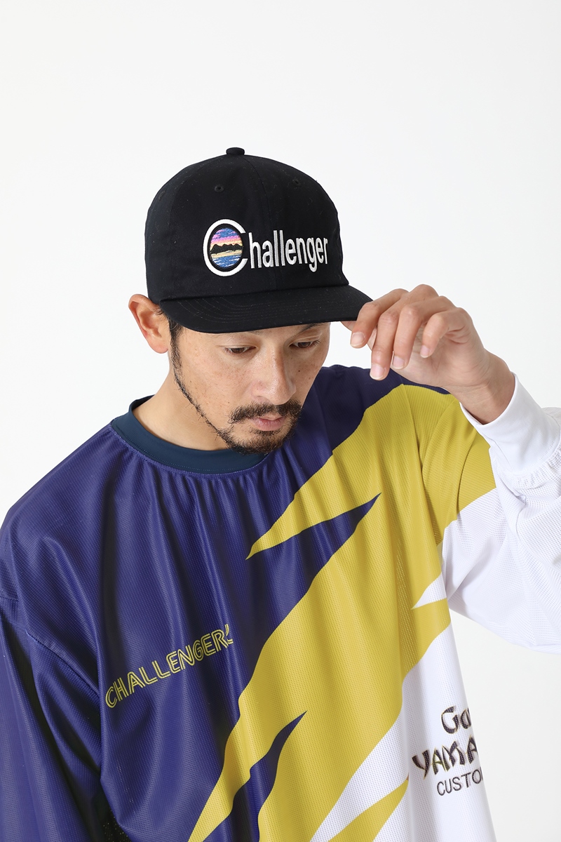 画像: CHALLENGER/SUNSET EMBROIDERED CAP（ブラック）［サンセットキャップ-22春夏］