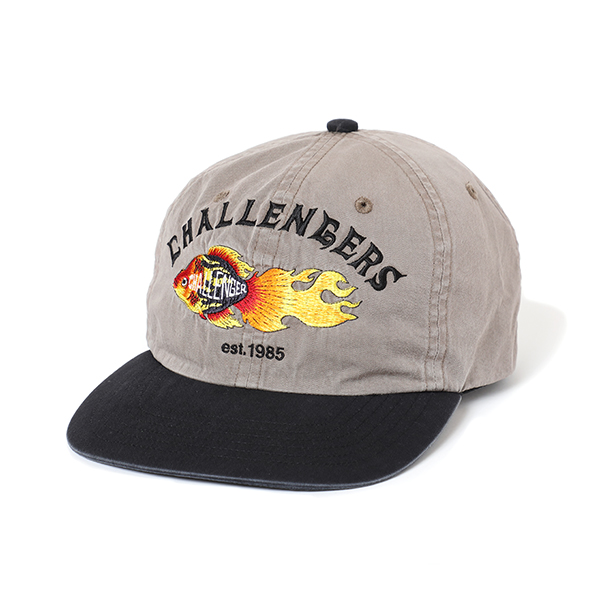 CHALLENGER/FLAME FISH CAP（グレー）［フレイムフィッシュキャップ-22