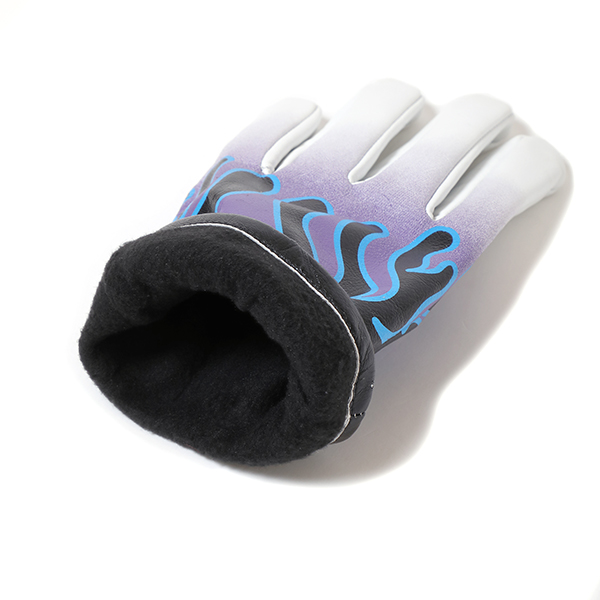 CHALLENGER/FIRE LEATHER GLOVE（ホワイトファイヤー）［ファイヤー