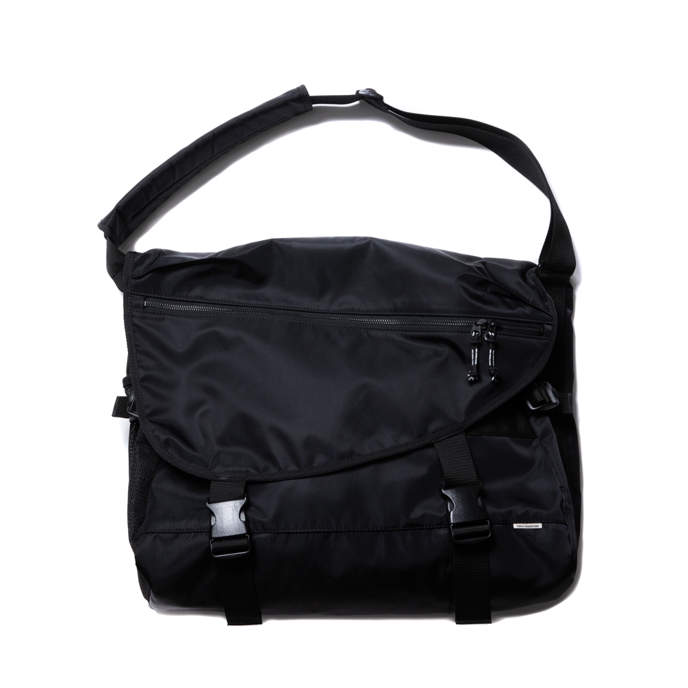 COOTIE PRODUCTIONS/Nylon Messenger Bag（ブラック）［メッセンジャー 