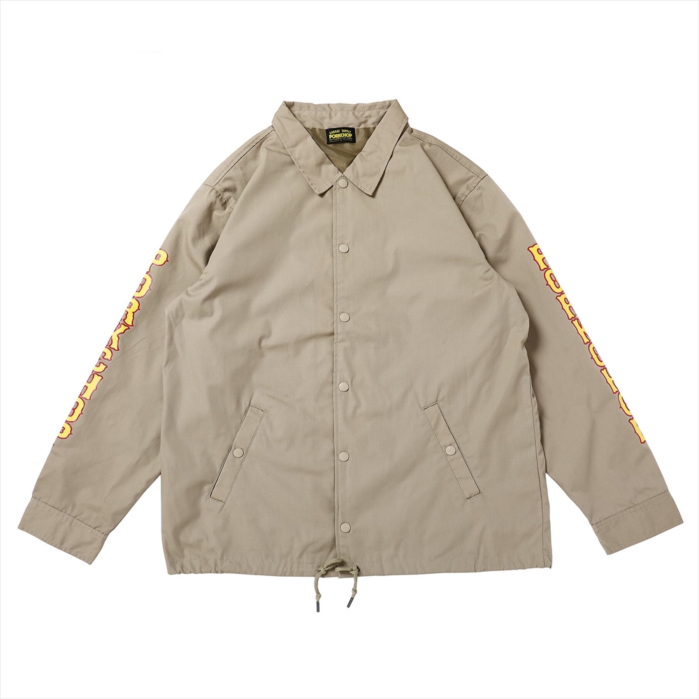 PORKCHOP/LOGO COACH JKT（ベージュ）［ロゴコーチJKT-21秋冬］ - JONAS