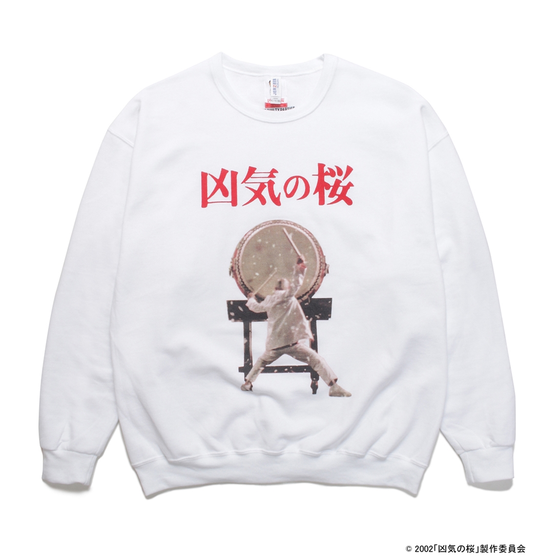 WACKO MARIA 凶気の桜 CREW NACK SWEAT（ホワイト）XL