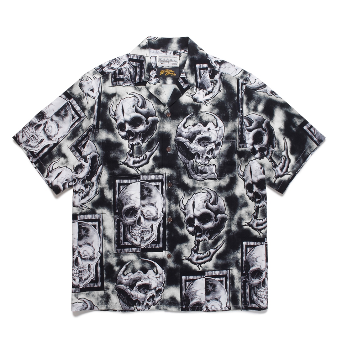 WACKO MARIA/56 TATTOO STUDIO / HAWAIIAN SHIRT S/S（グレー ...