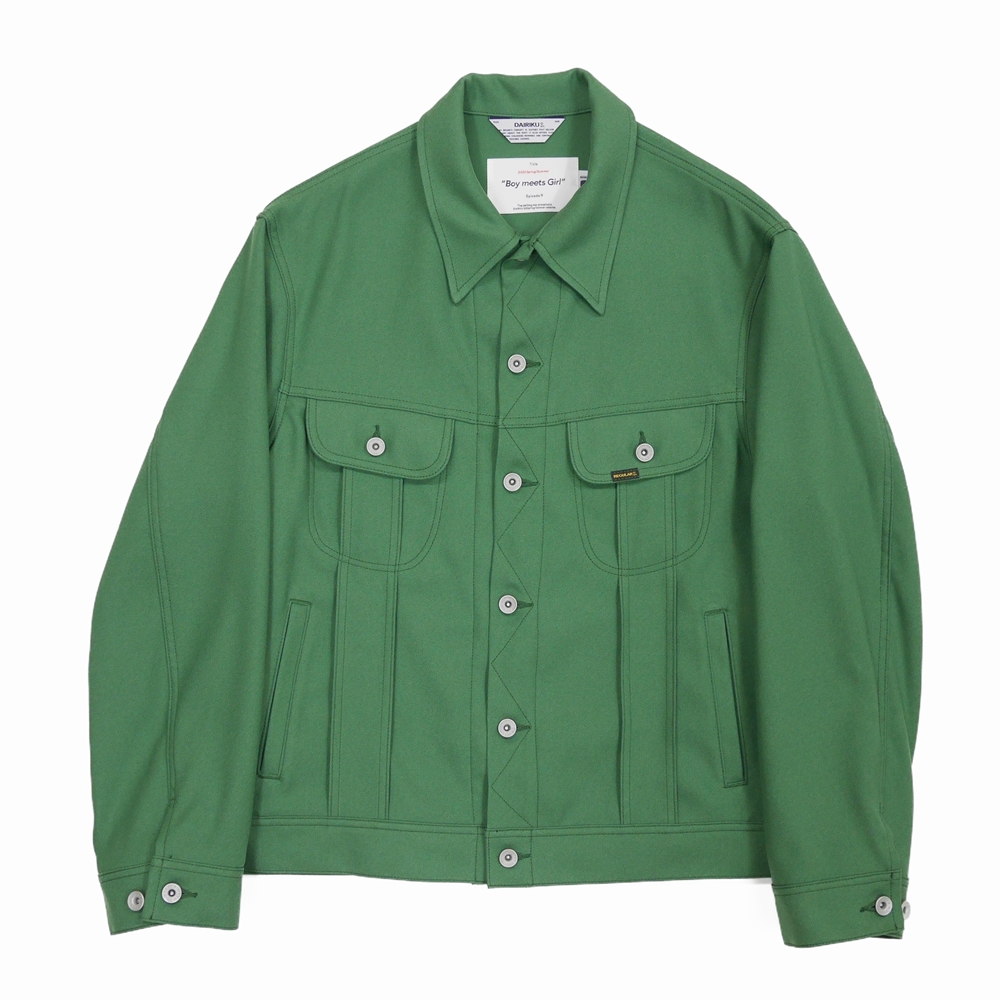 DAIRIKU/Regular Polyester Jacket（グリーン）［ポリエステルJKT-22春